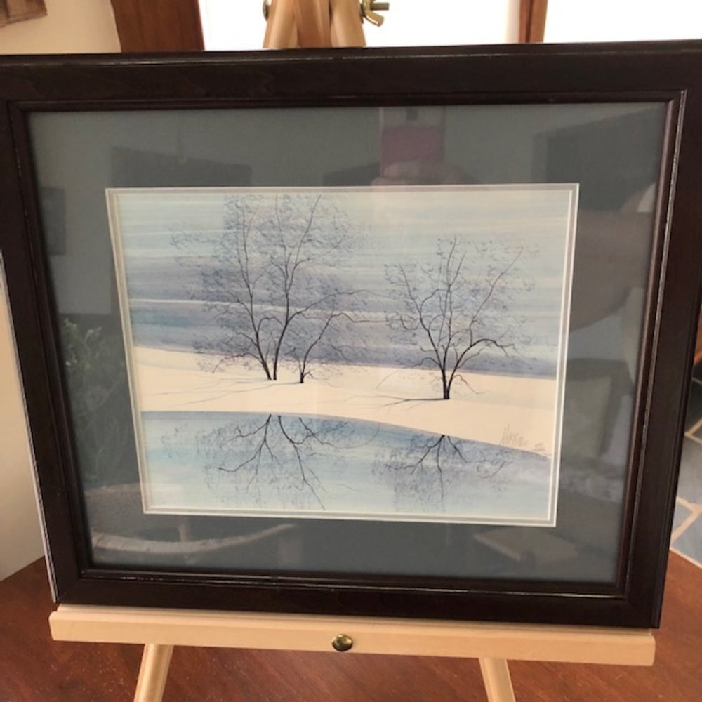 P BUCKLEY MOSS Signed Print Barelimbed Reflections 1977 RARE